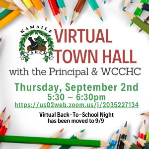 Virtual Town Hall Meeting with the Principal & WCCHC